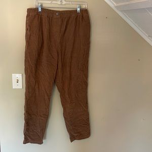 caramel corduroy stretchy pants
